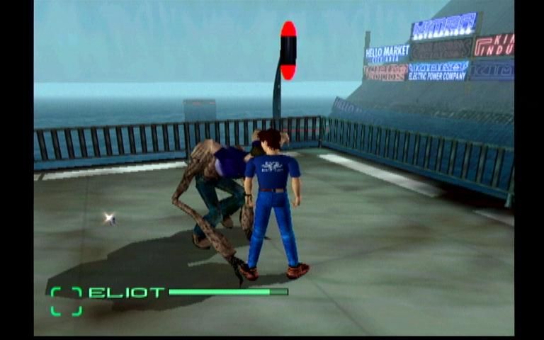 Blue Stinger (Dreamcast) screenshot: A Monster