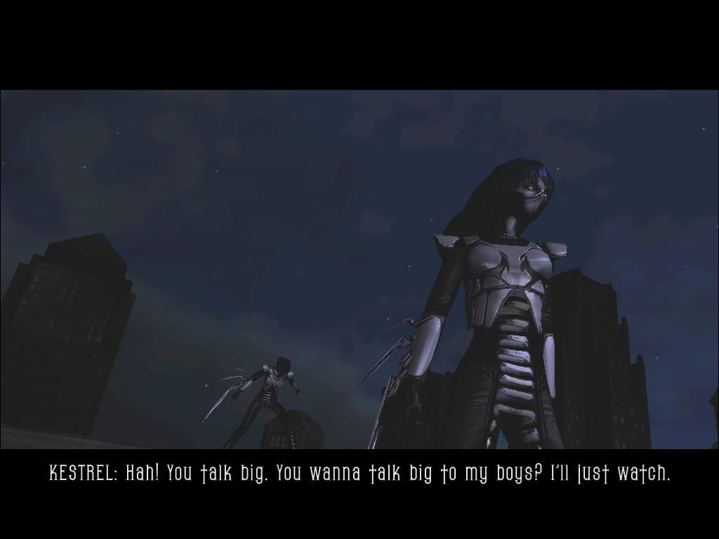BloodRayne 2 (Windows) screenshot: Kestrel and her pals.