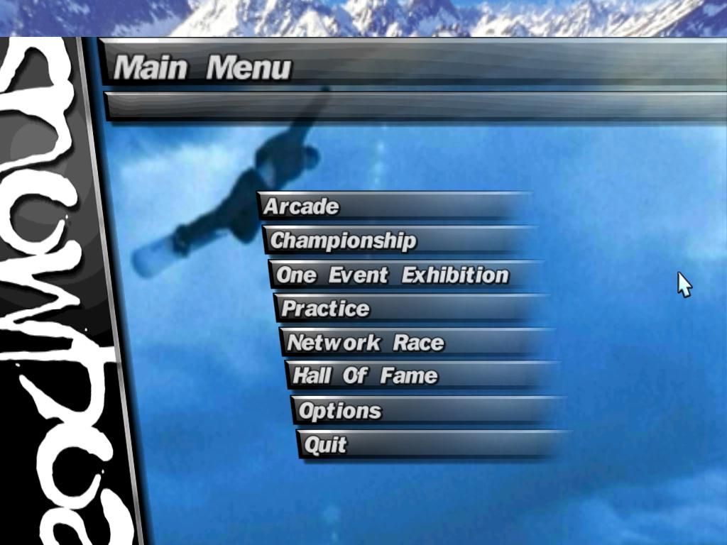 Boarder Zone (Windows) screenshot: Main menu