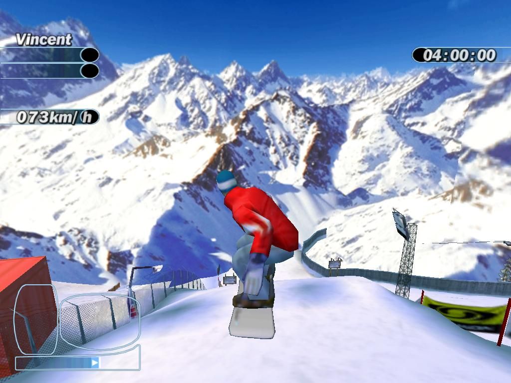 Boarder Zone (Windows) screenshot: In the practise slope