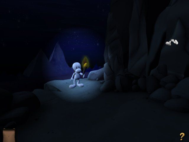 Bone: Out from Boneville (Windows) screenshot: A dark cave