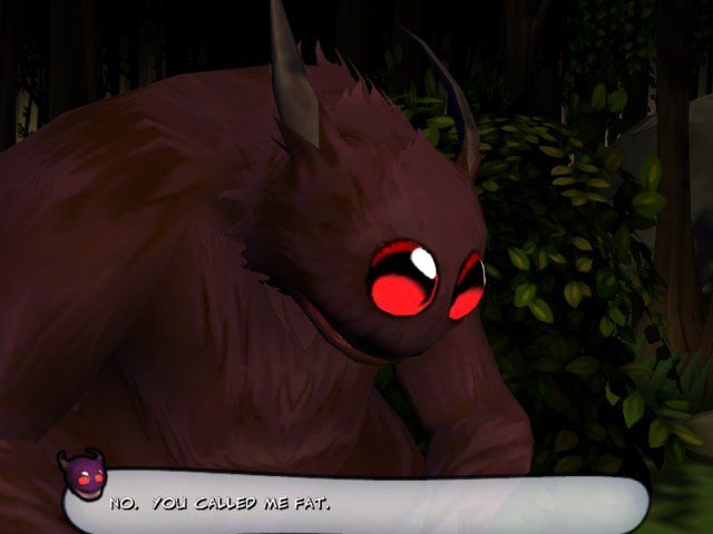 Bone: Out from Boneville (Windows) screenshot: An overweight monster