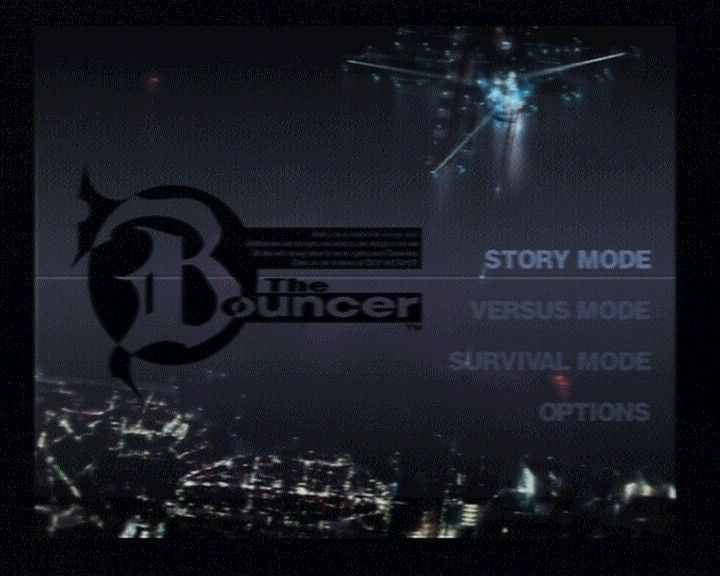 The Bouncer (PlayStation 2) screenshot: Main Menu
