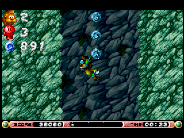 Brian the Lion Starring In: Rumble in the Jungle (Amiga) screenshot: Fountain Secret (AGA Version)