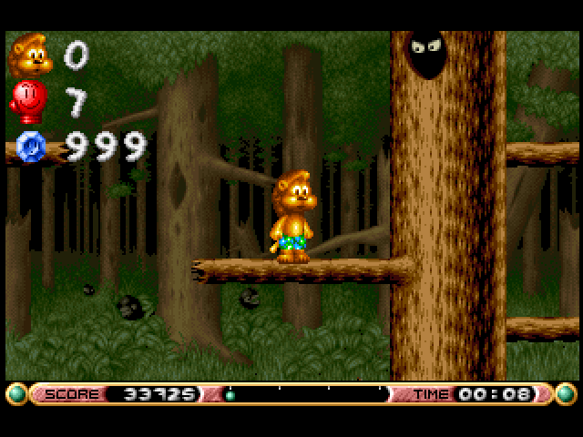 Brian the Lion Starring In: Rumble in the Jungle (Amiga) screenshot: Panic in the Woods (AGA Version)