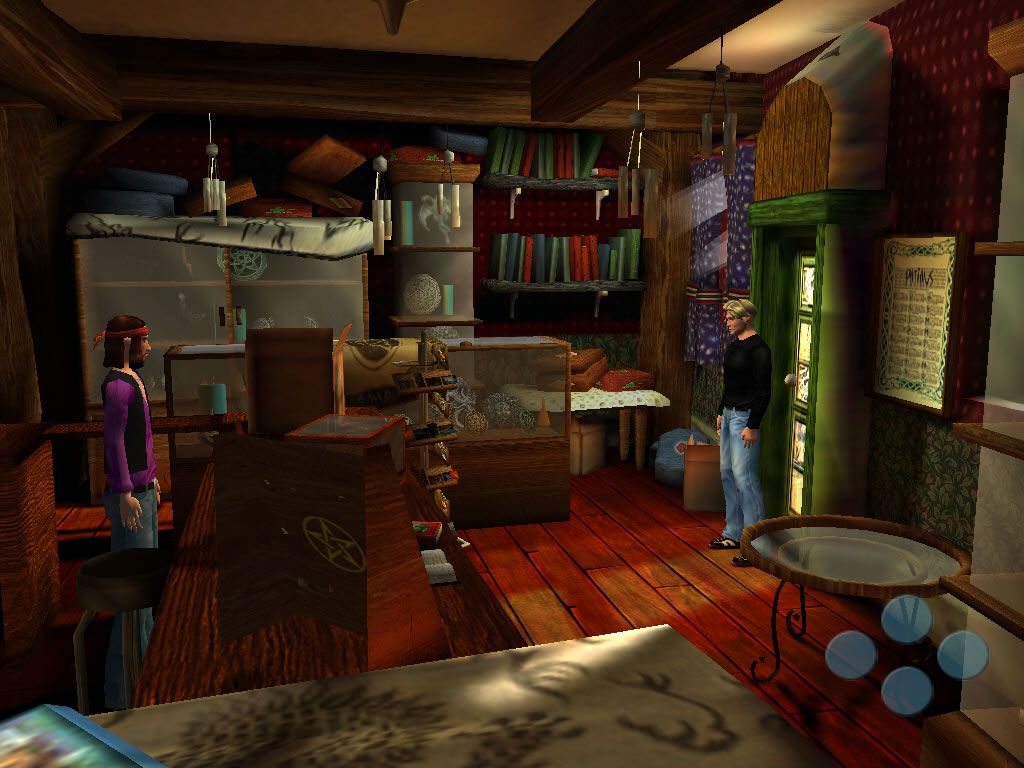 Broken Sword: The Sleeping Dragon (Windows) screenshot: Many eccentric characters cross your path.