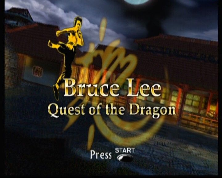 Bruce Lee: Quest of the Dragon (Xbox) screenshot: Main Title (pre-menu screen, changes pictures)