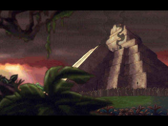 Broken Sword: The Smoking Mirror (Windows) screenshot: Intro: a Mexican temple