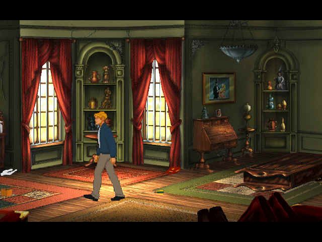 Broken Sword: The Smoking Mirror (Windows) screenshot: This hand means there's more to explore there