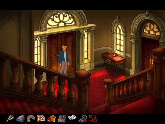 Broken Sword: The Smoking Mirror (Windows) screenshot: Below is your inventory