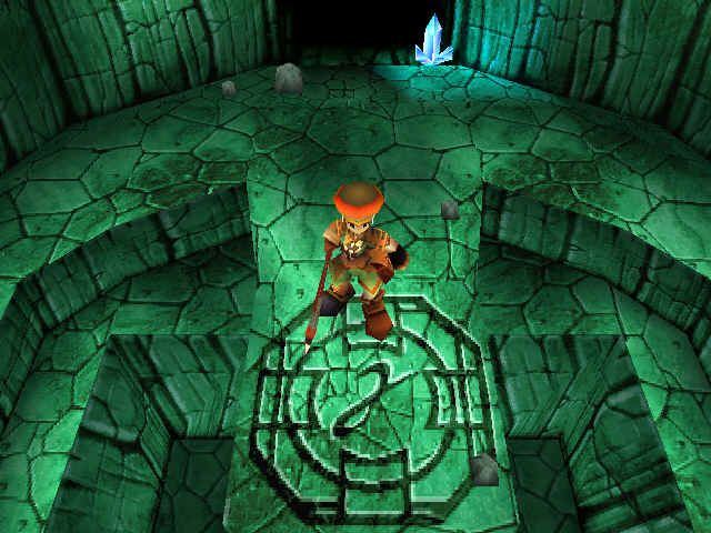 Threads of Fate (PlayStation) screenshot: Rue in a dungeon