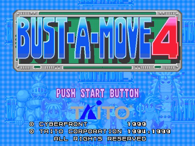 Bust-A-Move 4 (Windows) screenshot: Title screen