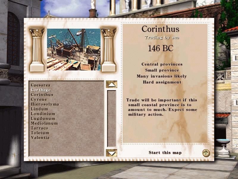Caesar III (Windows) screenshot: The City Construction kit offers the chance to rebuild the city of your dreams