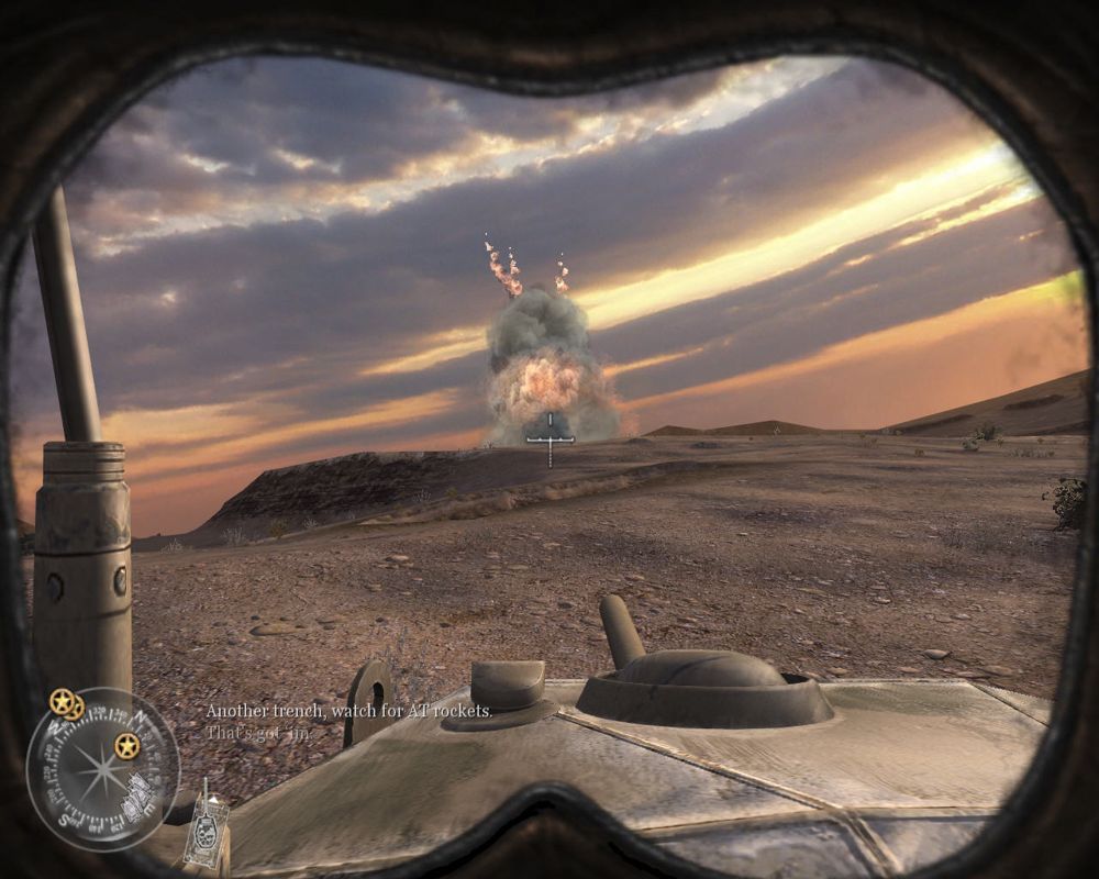 Call of Duty 2 (Windows) screenshot: Direct hit!