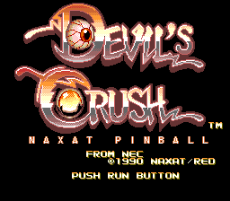 Devil's Crush (TurboGrafx-16) screenshot: Title screen