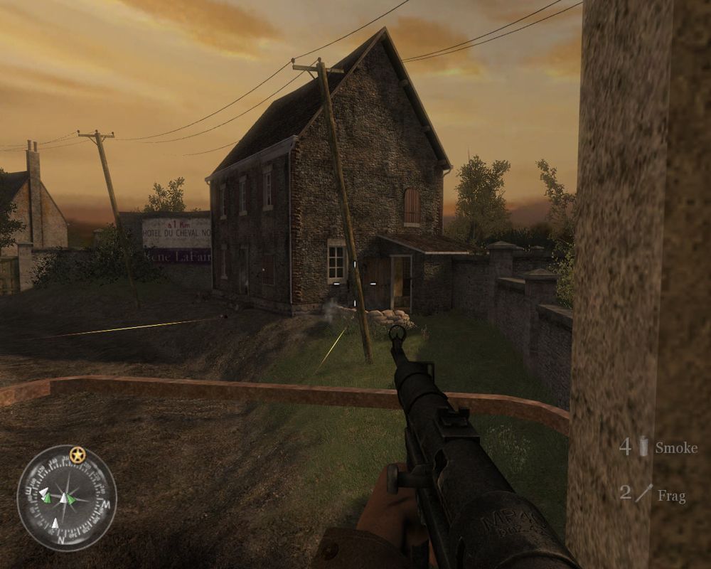 Call of Duty 2 (Windows) screenshot: Secure the village of Beltot.