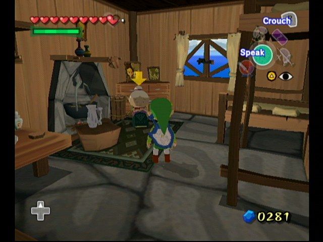 The Legend of Zelda: The Wind Waker (GameCube) screenshot: Your Home