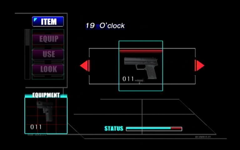 Carrier (Dreamcast) screenshot: Weapon Selection