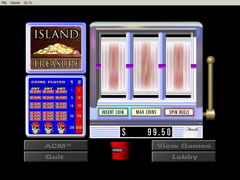 Casino! (Windows 3.x) screenshot: Spinning wheels! This is where the slots get exciting!
