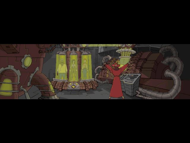 Carmen Sandiego: Word Detective (Windows) screenshot: The Babble-On machine has already captured 12 ACME Agents