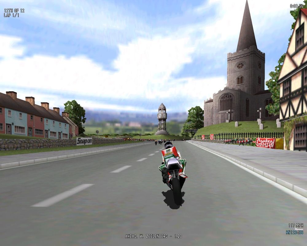 Castrol Honda Superbike World Champions (Windows) screenshot: Outside the church