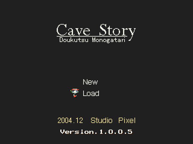 Cave Story (Windows) screenshot: Title screen