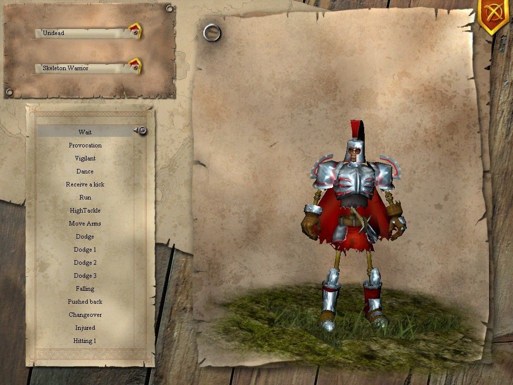 Chaos League (Windows) screenshot: Gallery screen