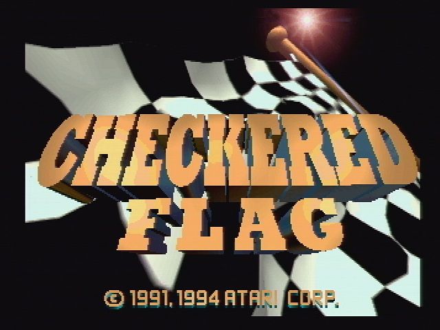 Checkered Flag (Jaguar) screenshot: Title Screen