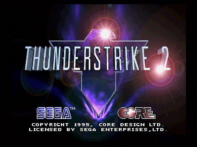 Thunderstrike 2 (SEGA Saturn) screenshot: Title Screen