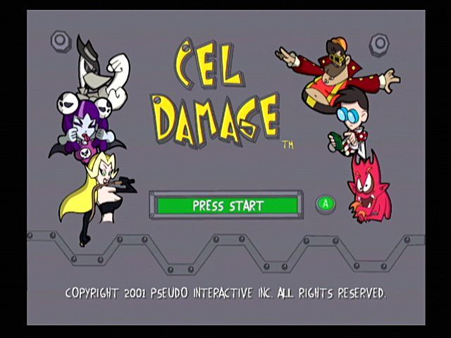 Cel Damage (GameCube) screenshot: Title Screen