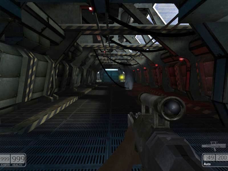 Chaser (Windows) screenshot: Oh, these endless corridors...