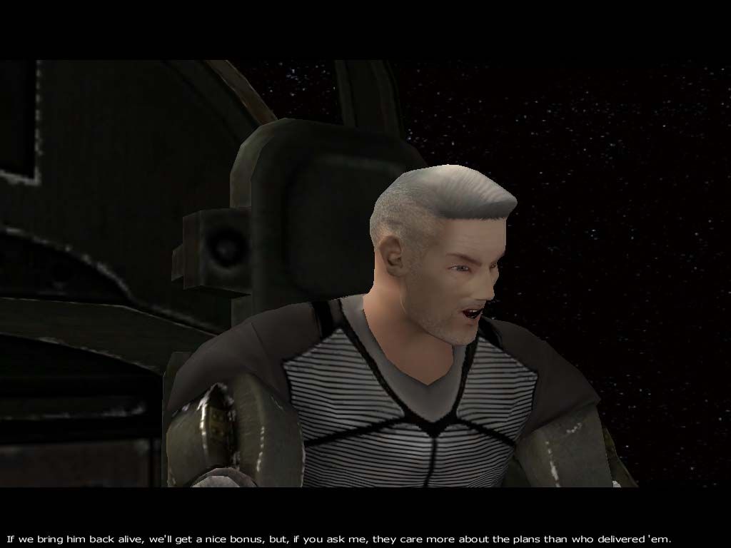 Chrome (Windows) screenshot: There's plenty of dialog within the game and during cutscenes... including this guy