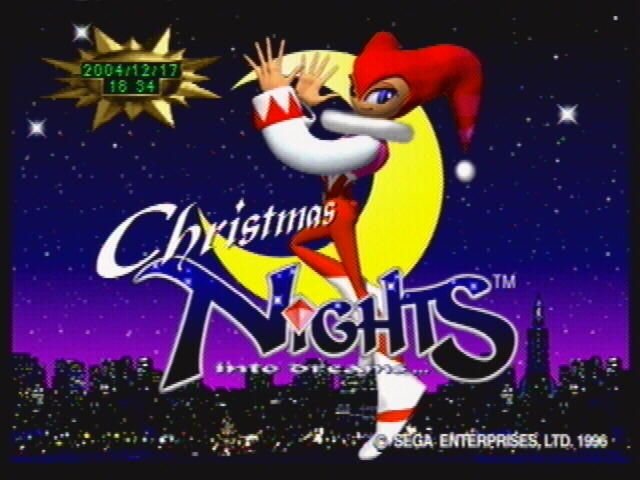 Christmas NiGHTS into Dreams... (SEGA Saturn) screenshot: Christmas NiGHTS Title Screen
