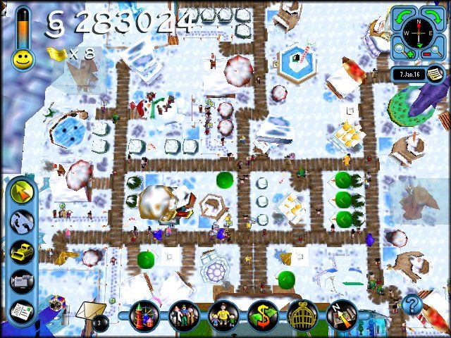 SimCoaster (Windows) screenshot: Look at all the peeps!