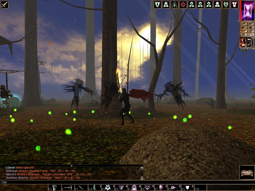 Neverwinter Nights (Windows) screenshot: Battle in the Forest