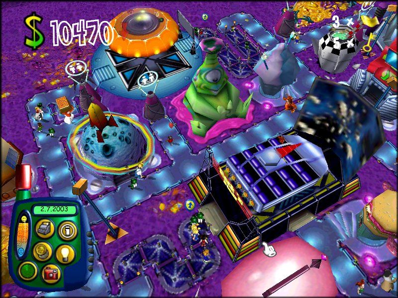 Sim Theme Park (Windows) screenshot: Shot from Space World