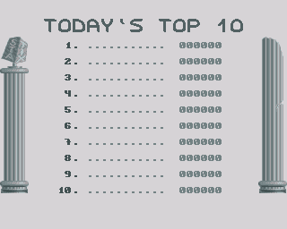 Statix (Amiga) screenshot: Top 10 players