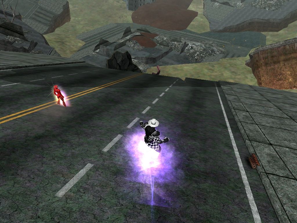 City of Heroes (Deluxe Edition) (Windows) screenshot: The exclusive Deluxe Edition power: "Power slide"