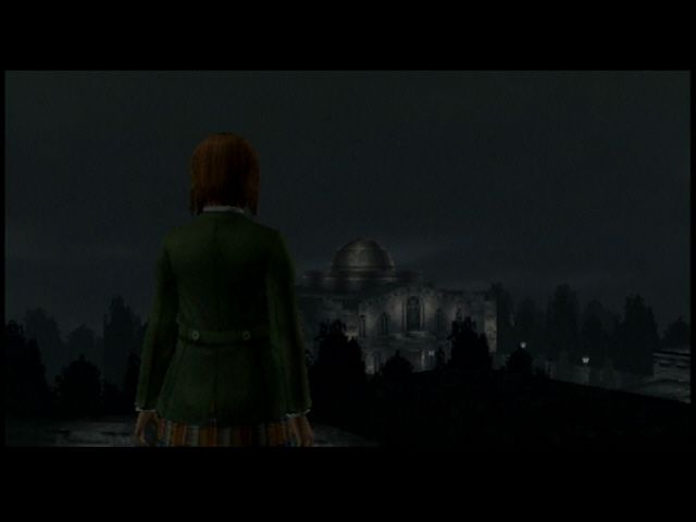Clock Tower 3 (PlayStation 2) screenshot: Overlooking the Conservatory