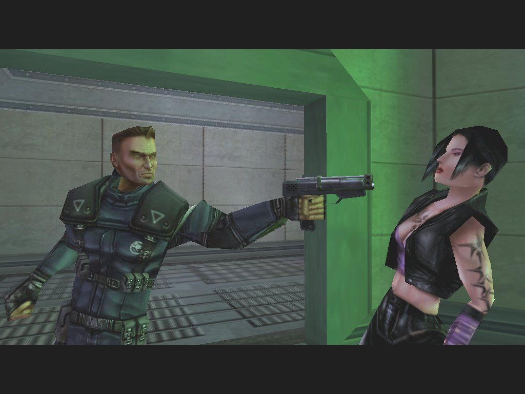 Command & Conquer: Renegade (Windows) screenshot: Havok and Sakura have this really weird love/hate/kill-each-other relationship which will be familar to fans of comic book ubermensch angst..