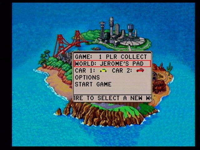 Club Drive (Jaguar) screenshot: Game Setup