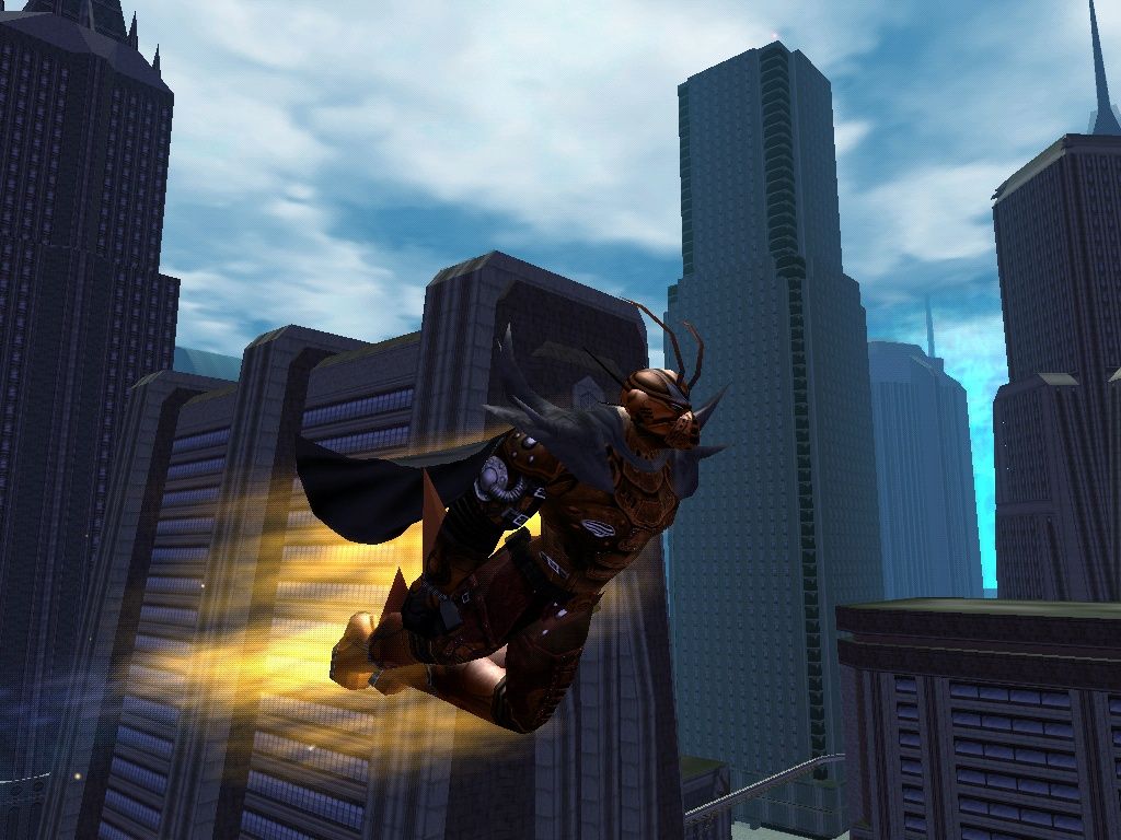City of Heroes (Windows) screenshot: Superhero Flying