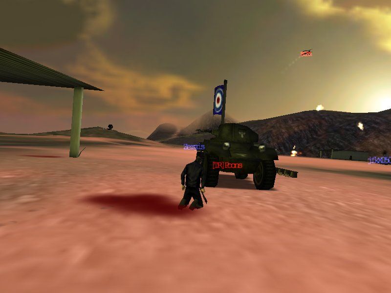 Codename: Eagle (Windows) screenshot: Getting killed by the enemy when defending the flag in multiplayer CTF