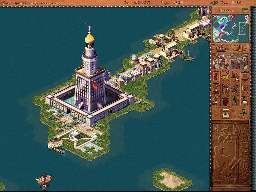Cleopatra: Queen of the Nile (Windows) screenshot: Lighthouse of Alexandria