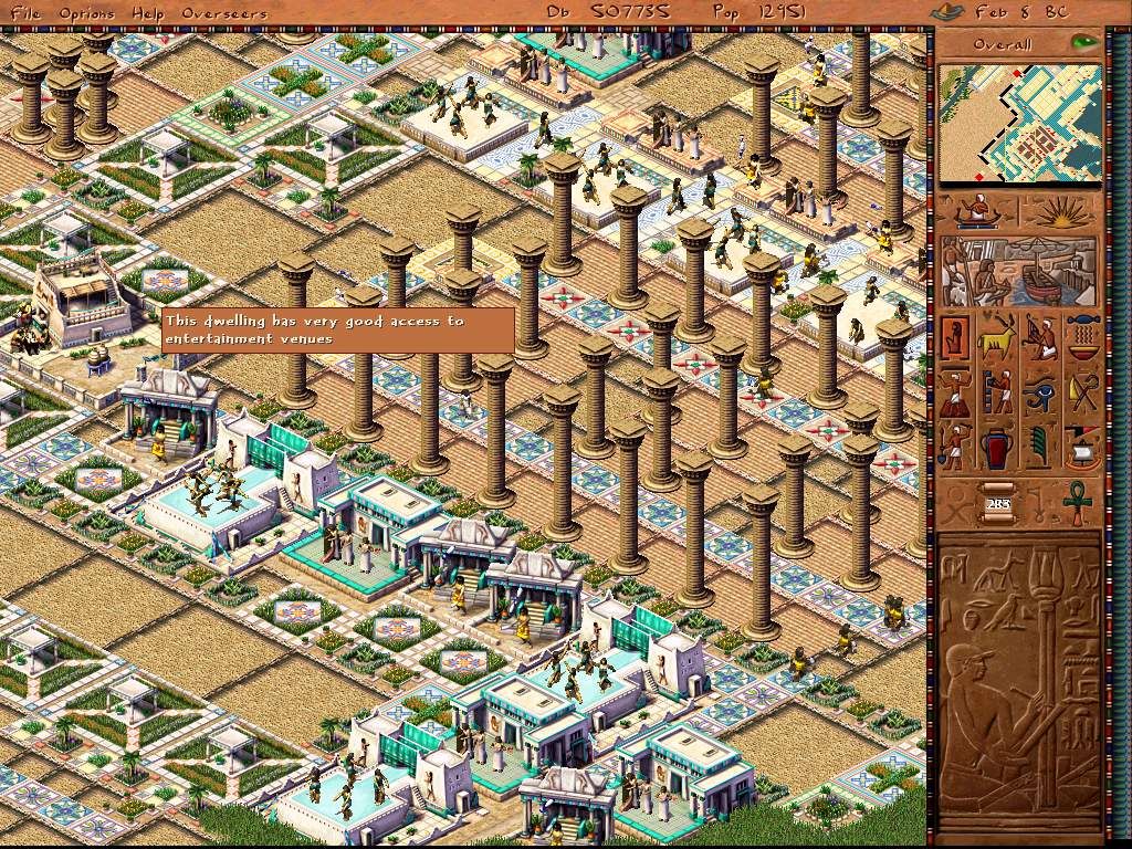 Cleopatra: Queen of the Nile (Windows) screenshot: Entertainment Overview