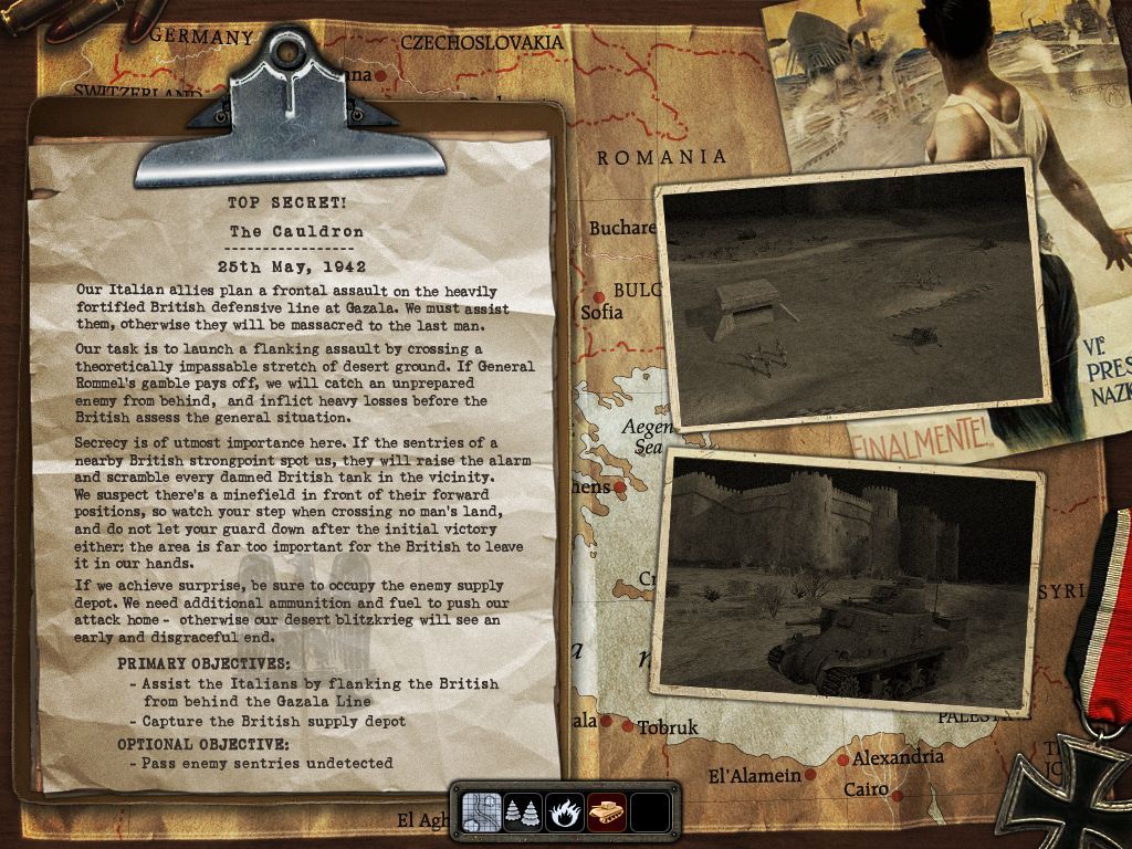 Codename: Panzers - Phase Two (Windows) screenshot: Mission Briefing