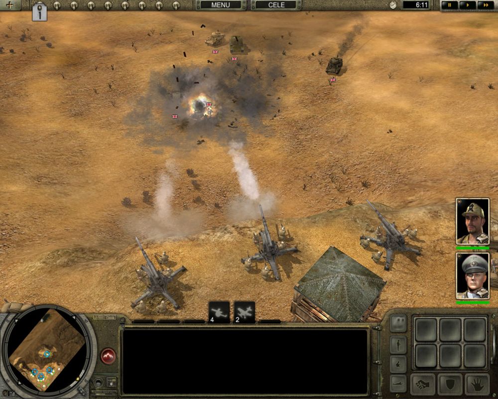 Codename: Panzers - Phase Two (Windows) screenshot: The Flak Guns