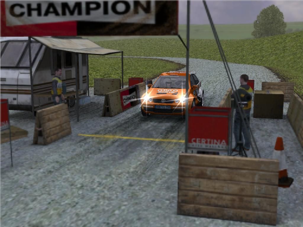Colin McRae Rally 2005 (Windows) screenshot: You start career with VW Polo