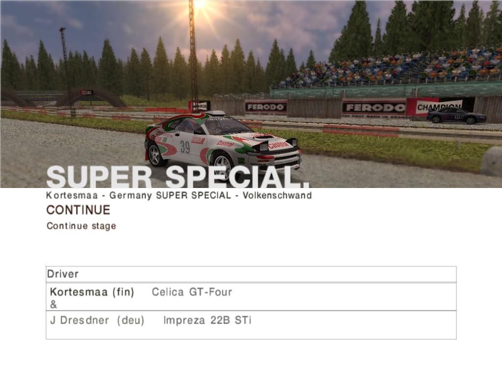 Colin McRae Rally 2005 (Windows) screenshot: Super Specials are still available.