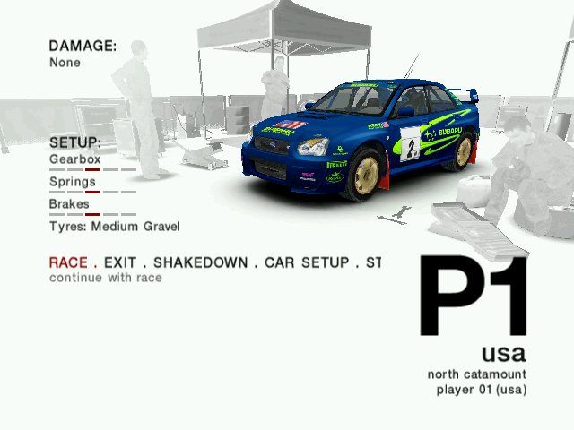 Colin McRae Rally 04 (Windows) screenshot: Championship - getting ready for a race